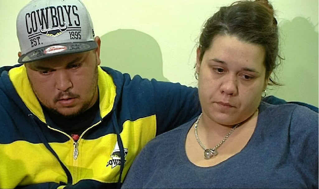 Emma Green and partner Eldean Blake grieve after Emma gave birth to a stillborn baby at the Rockhampton Mater Hospital. Emma Green and partner Eldean Blake grieve after Emma gave birth to a stillborn baby at the Rockhampton Mater Hospital.